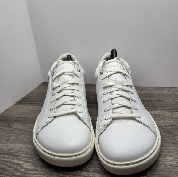 Birkenstock Bend Low 43 Men's Size 10 White Leather Sneakers Lace Up - Picture 4 of 10